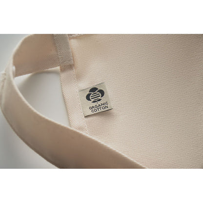 Pequeña etiqueta "organic cotton" cosida en parte interior