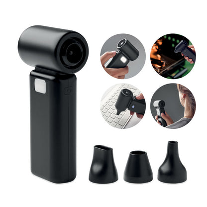 Accesorio ventilador negro con varias funciones