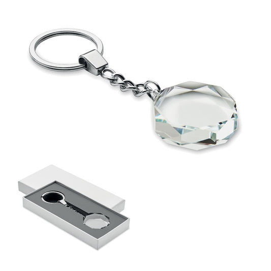 ROUNDWARD - Llavero redondo de cristal