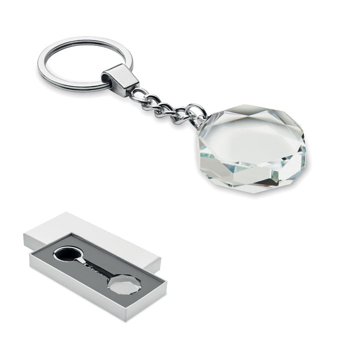 ROUNDWARD - Llavero redondo de cristal