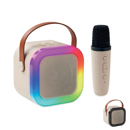 Set de karaoke con altavoz y micrófono