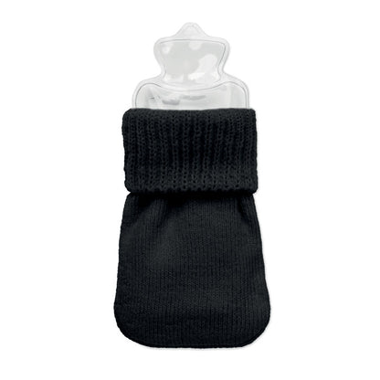Calienta manos negro con bolsa de gel de su interior