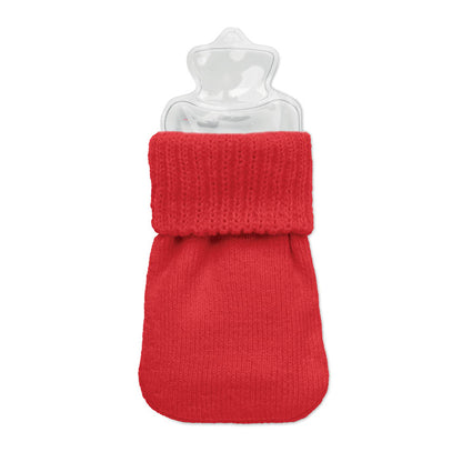 Calienta manos rojo con bolsa de gel de su interior