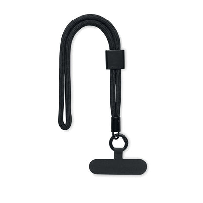 Cordón de móvil negro de RPET
