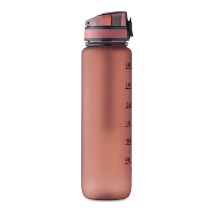 Botella deportiva de plástico burdeos
