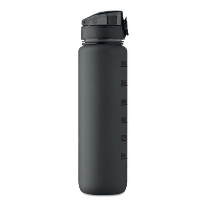 Botella deportiva de plástico negro