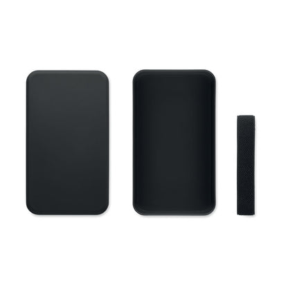 Vista superior de fiambrera abierta mostrando componente