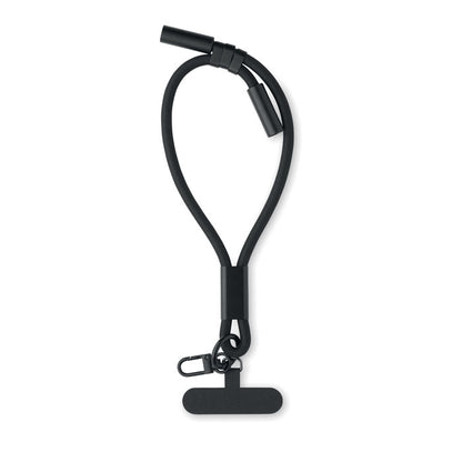 Vista frontal de pulsera multifuncional con carga de móvil