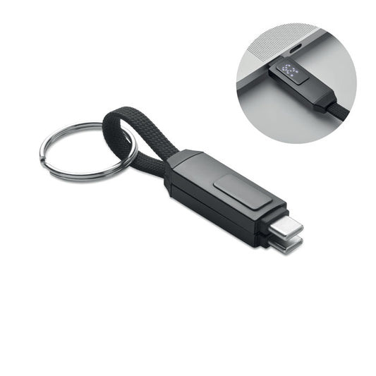 KEYSTO - Llavero con cable de carga