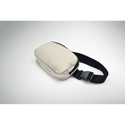 Bandolera blanca con cinta de ajuste