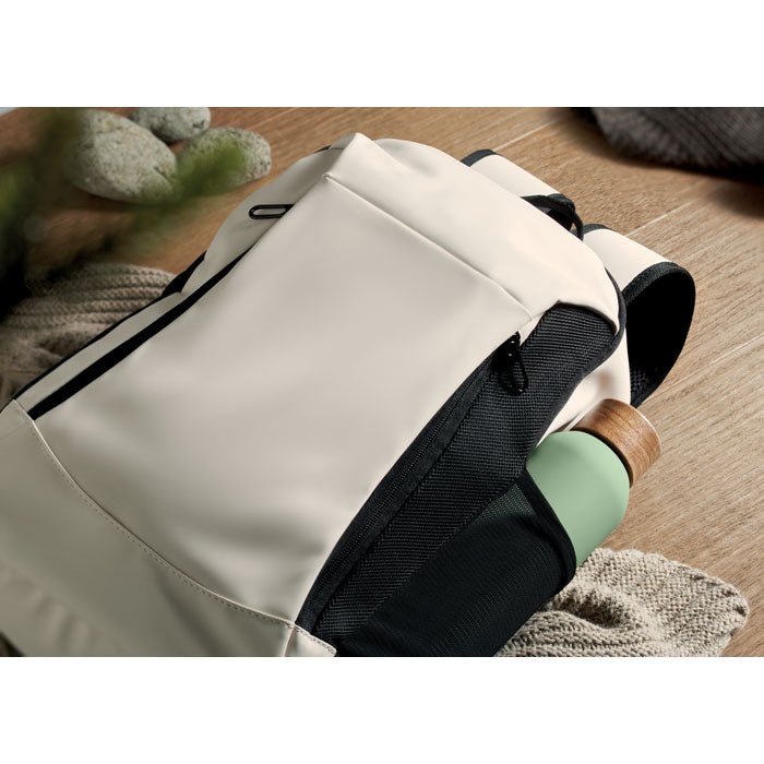 KOROVIN - Mochila PU suave portátil 15"