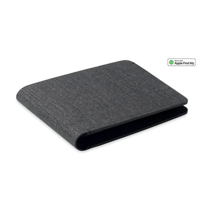 Cartera de hombre negra de PU con función Apple® Find My