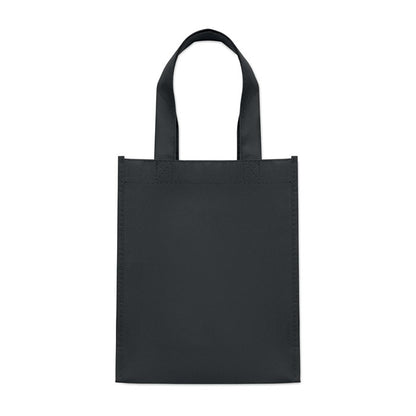 Vista frontal de Bolsa pequeña negra de RPET 