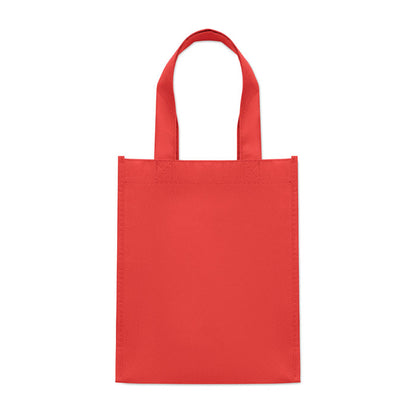 Vista frontal de Bolsa pequeña roja de RPET 