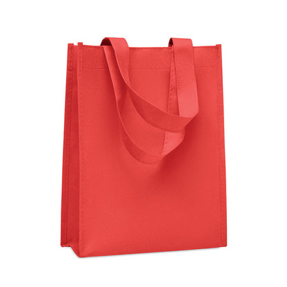 Bolsa pequeña roja de RPET con fuelle
