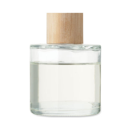 Bote difusor de aroma con líquido y tapón de madera