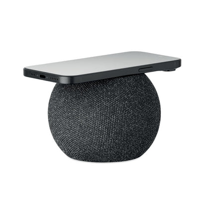 Altavoz cargador inalámbrico negro