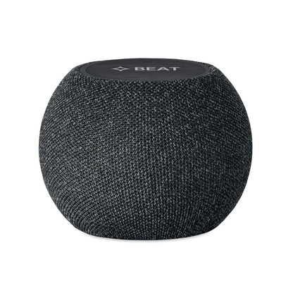 Altavoz inalámbrico redondo negro