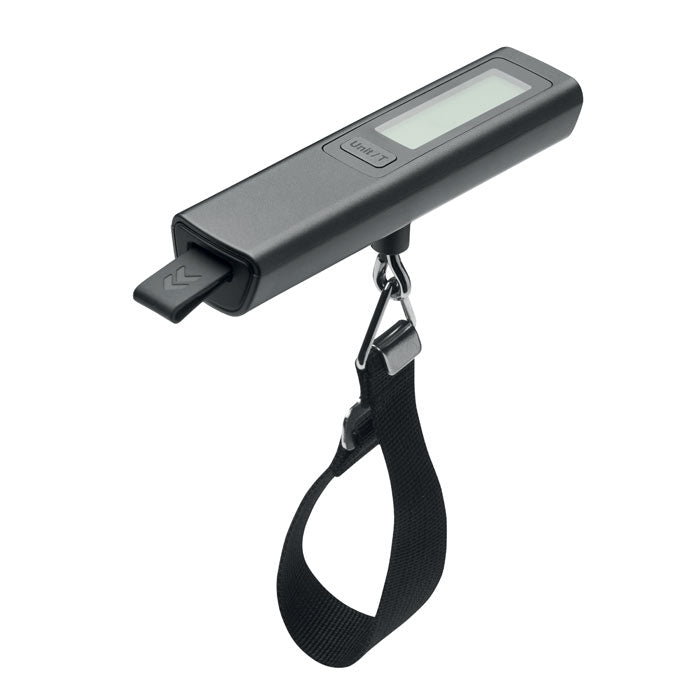 VOYAGE - Báscula digital para equipaje, báscula portátil con pantalla y cinta de sujeción.
