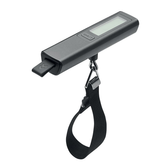 VOYAGE - Báscula digital para equipaje, báscula portátil con pantalla y cinta de sujeción.