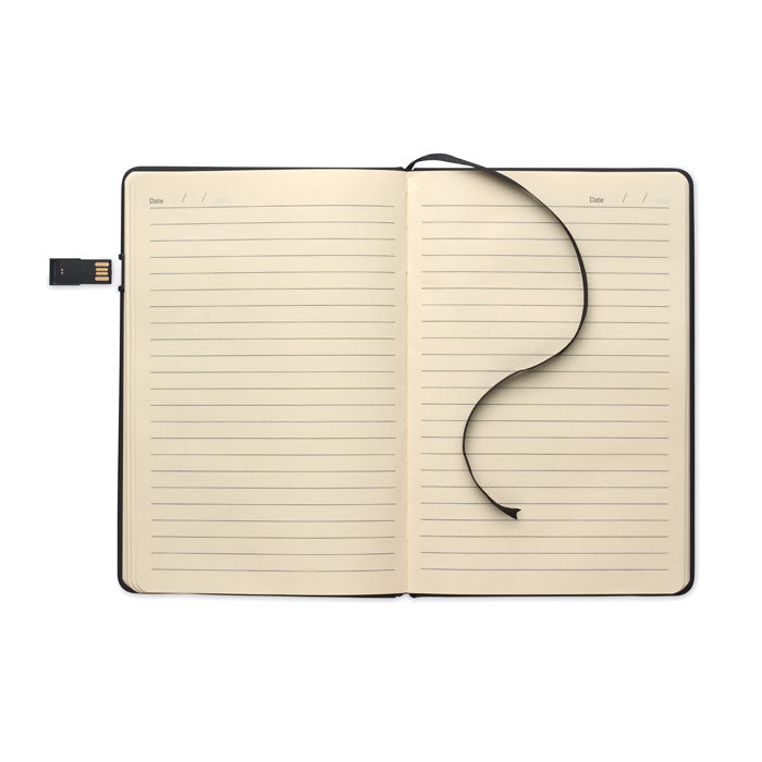 USBNOTE - Cuaderno A5 con USB integrado