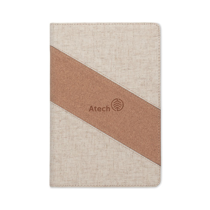 CORTONA - Cuaderno A5 con cargador 15W