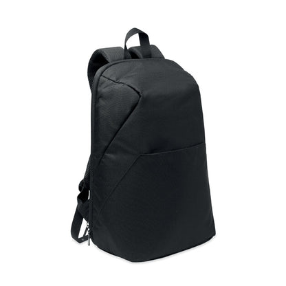 Vistal lateral de mochila negra para portátil con antirobo
