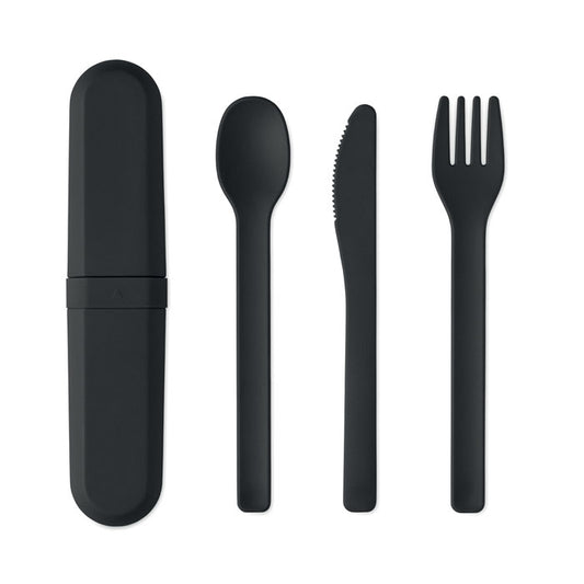 BITEFUL - Set de cubiertos y funda PLA