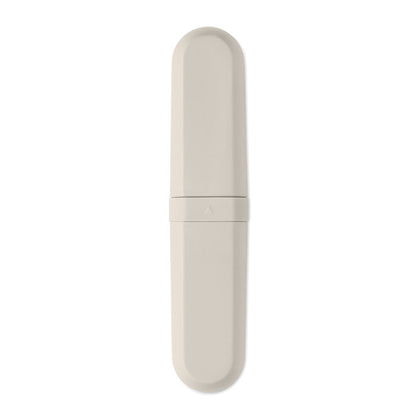 Envase beige de cubiertos de plástico ecológico