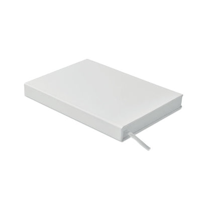 Agenda perpetua color blanco con marcapáginas