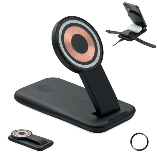 PENDOLESS - Cargador inalámbrico 3 en 1 de