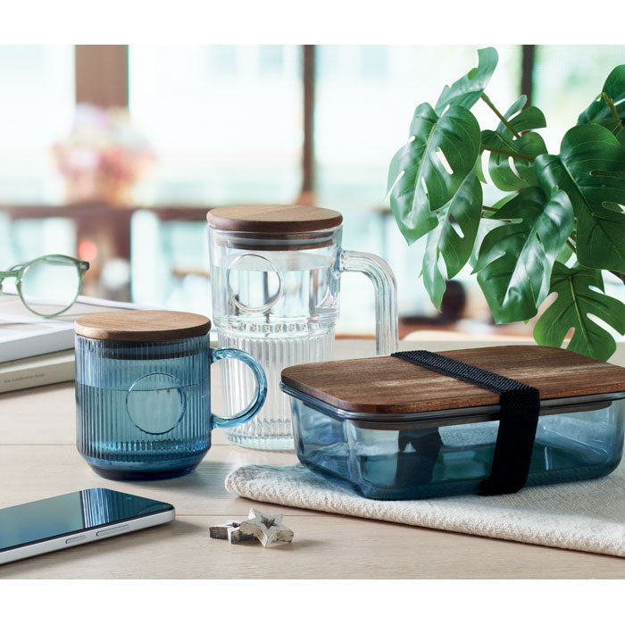 VITRIO MUG - Taza de vidrio acanalado 300ml