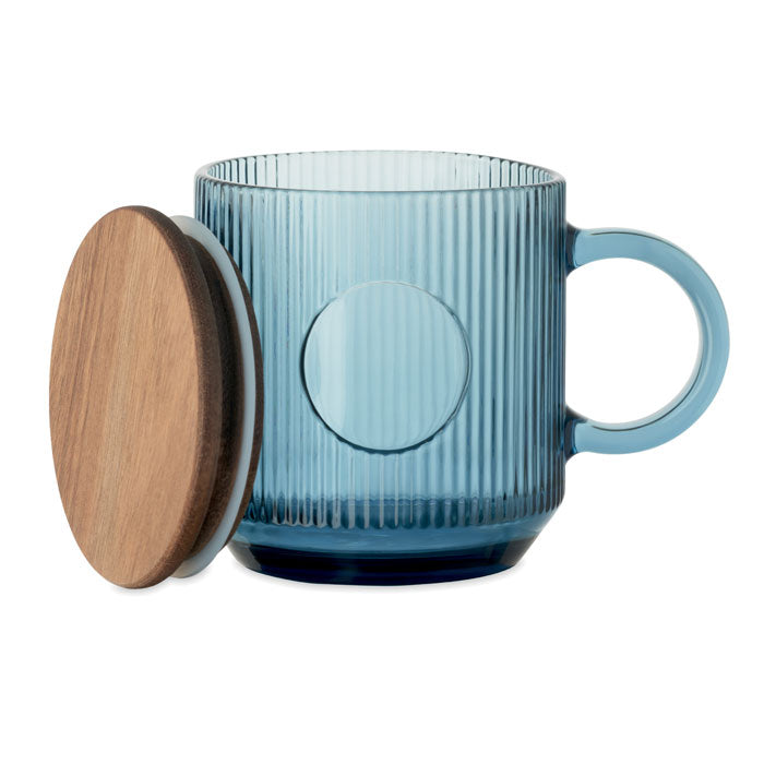 VITRIO MUG - Taza de vidrio acanalado 300ml