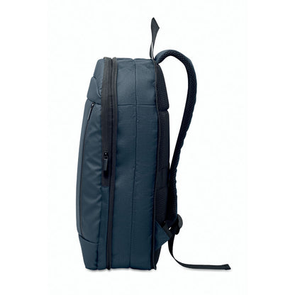 Vista lateral de mochila para portátil marino expandida