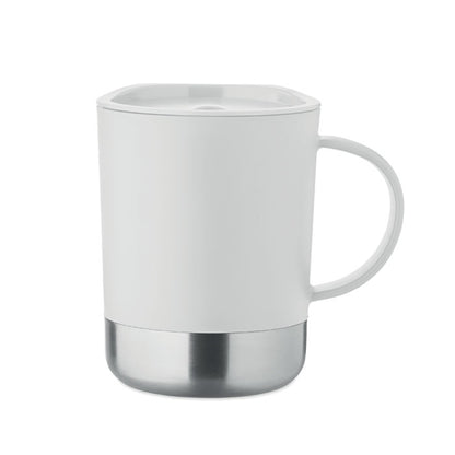 Detalle del interior del vaso de PP blanco