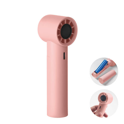 Ventilador mini de mano blanco con diseño compacto
