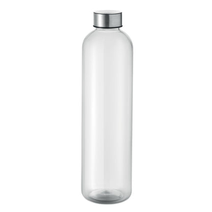 Botella RPET transparente de 1000 ml vista frontal