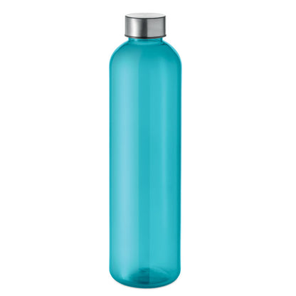 Botella RPET azul turquesa vista frontal