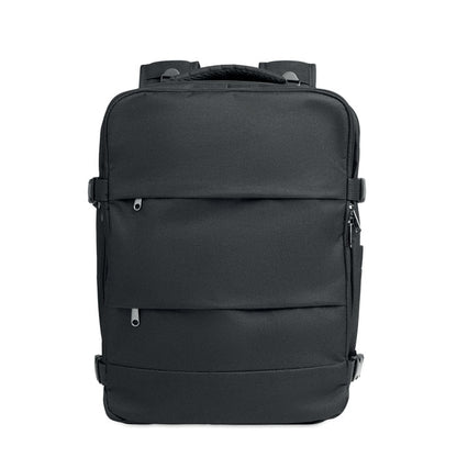 Mochila de cabina negra vista trasera
