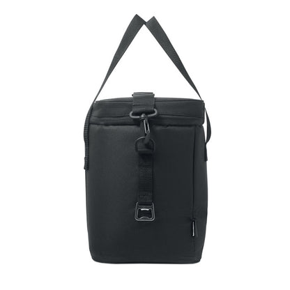 Bolsa nevera negra vista desde arriba