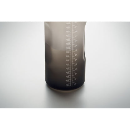 Botella con marcas de medición laterales