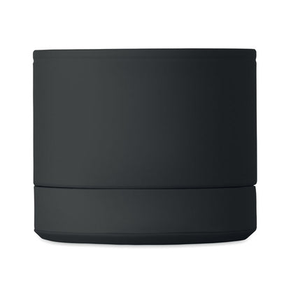 Altavoz portátil negro vista lateral