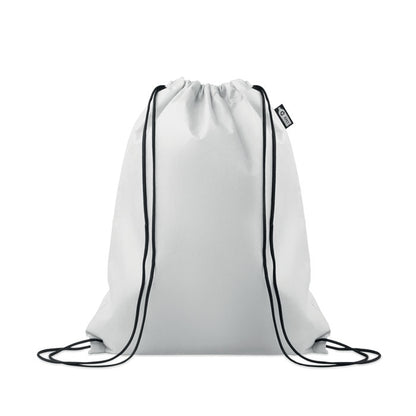 Mochila gris claro vista trasera