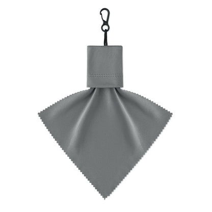 Funda gris del paño de limpieza RPET