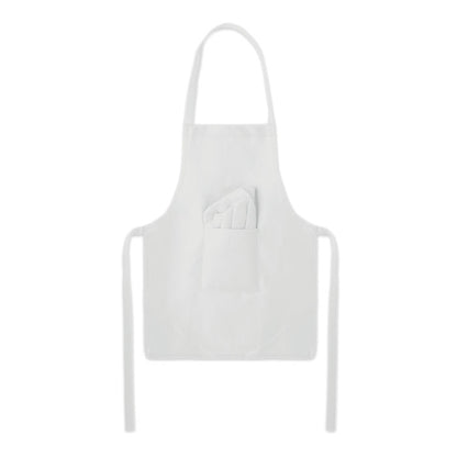 Delantal infantil de cocina gris claro