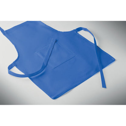 Delantal infantil azul extendido