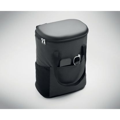 Mochila nevera cerrada con bolsillo frontal visible