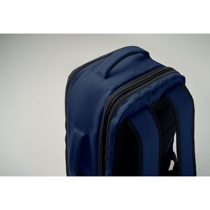 Detalle cremalleras resistentes en mochila RPET