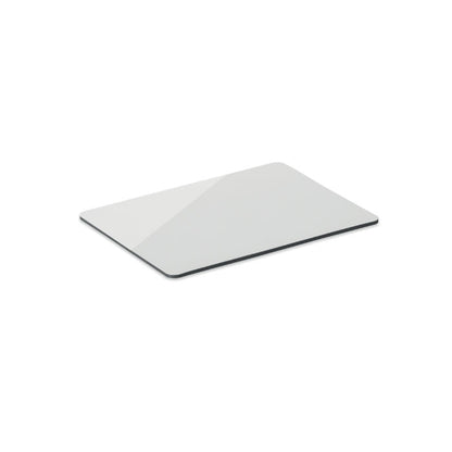 Imán rectangular de PVC visto en ángulo
