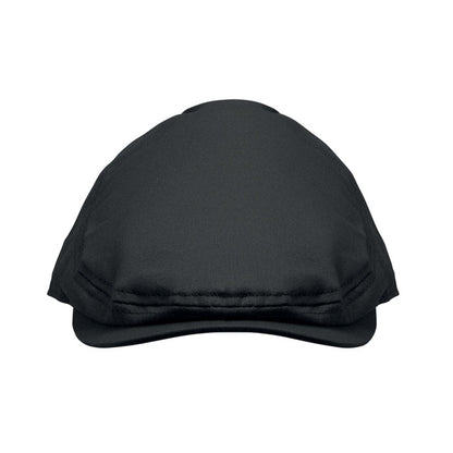 Gorra Newsboy negra vista frontal